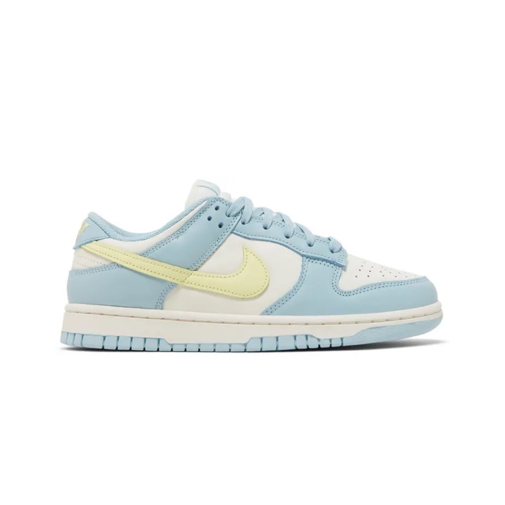 Nike Blue and Cream Dunk Low Sneakers
